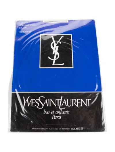 Pre-owned Saint Laurent Women's Grey Nylon Yves  Stockings