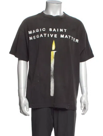 Pre-owned Saint Michael Candle Graphic Print T-shirt W/ Tags In Black