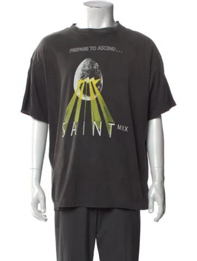 Pre-owned Saint Michael Egg Graphic Print T-shirt W/ Tags In Black