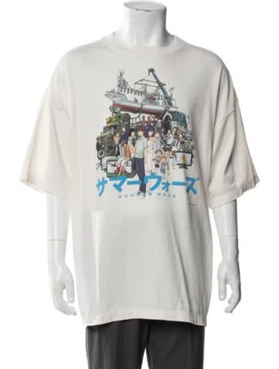 Pre-owned Saint Michael Graphic Print Crew Neck T-shirt W/ Tags In Multicolor