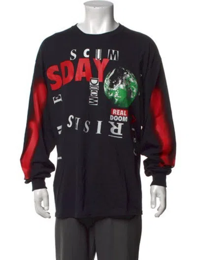 Pre-owned Saint Michael X Cali Thornhill Dewitt Graphic Print T-shirt In Black