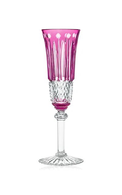 Saint-louis - Tommy Crystal Champagne Flute - Pink