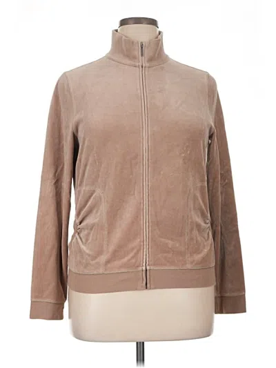 Pre-owned Saks Fifth Avenue Jacket In Tan