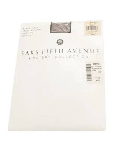 Pre-owned Saks Fifth Avenue Pantyhose In Brown