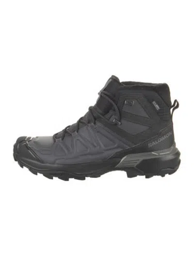 Pre-owned Salomon Hiking Boots In Grey