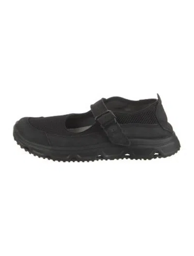 Pre-owned Salomon Mesh Mary Jane Flats In Black
