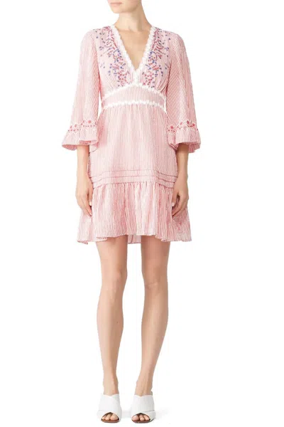 Saloni June Short Dress In Pink