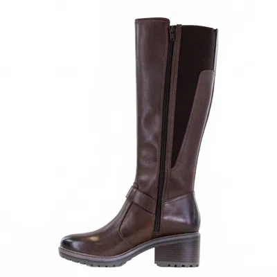 Salvia Women's Mabel Boots In Brown Calf Leather In Black