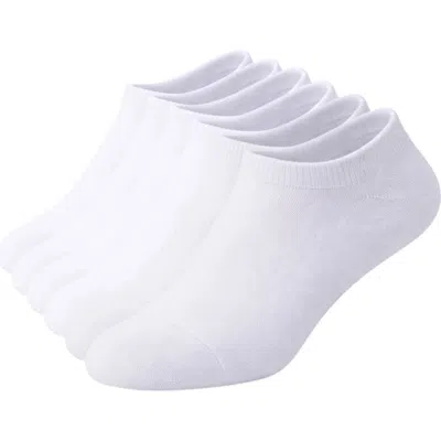 Sam Edelman 6-pack Half Cushion Low Cut Socks In White