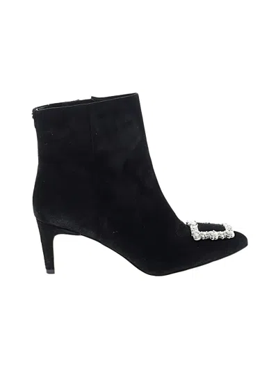Pre-owned Sam Edelman Ankle Boots In Black