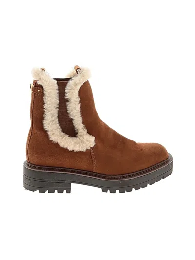 Pre-owned Sam Edelman Ankle Boots In Brown