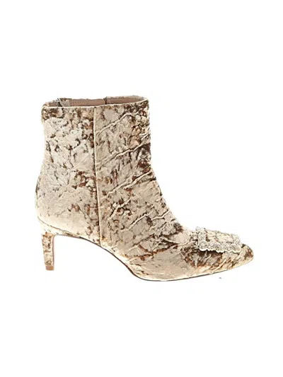Pre-owned Sam Edelman Ankle Boots In Gold