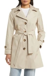 Sam Edelman Buckle Belt Trench Coat In Birch