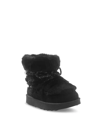 Sam Edelman Kids' Girls' Nevi Faux Fur Ankle Boots Toddler In Black