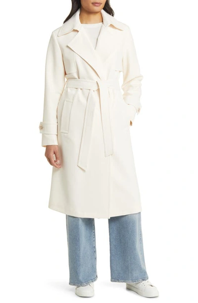 Sam Edelman Tie Waist Trench Coat In Linen