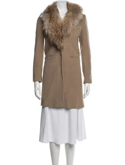 Pre-owned Sam Wool Coat In Brown