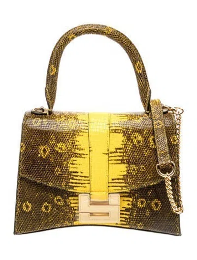 Pre-owned Samantha Sung Top Handle Bag W/ Tags In Black/yellow