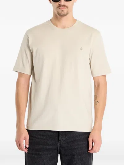 Samsoe & Samsoe Logo-detail T-shirt In Neutral