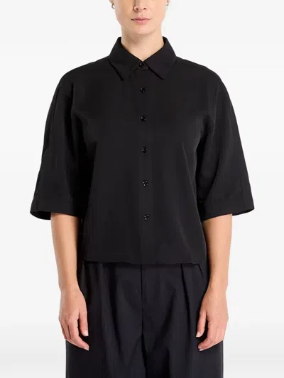 Samsoe & Samsoe Samargot Short-sleeve Shirt In Black