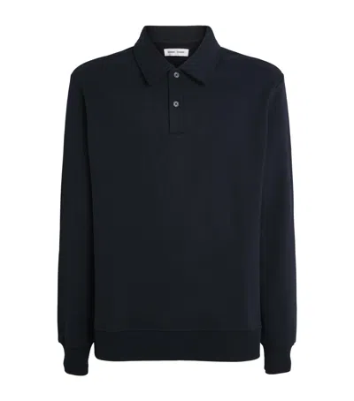 Samsoe & Samsoe Samsoe Samsoe Cotton-blend Samarcel Polo Shirt In Blue