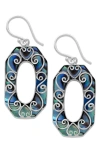 Samuel B. Coral Drop Earrings In Blue/ Green