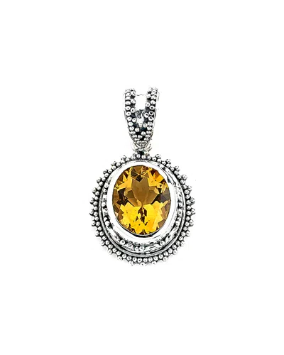 Samuel B. Silver 3.98 Ct. Citrine Pendant