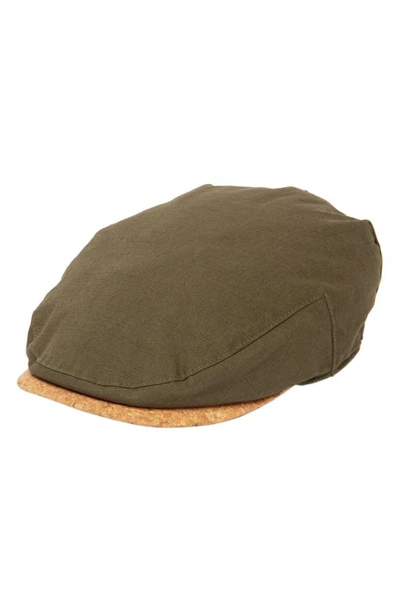 San Diego Hat Cotton Slub Canvas Driver Cap In Brown