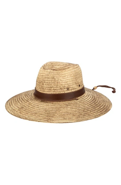 San Diego Hat Leather Band Fedora Hat In Neutral