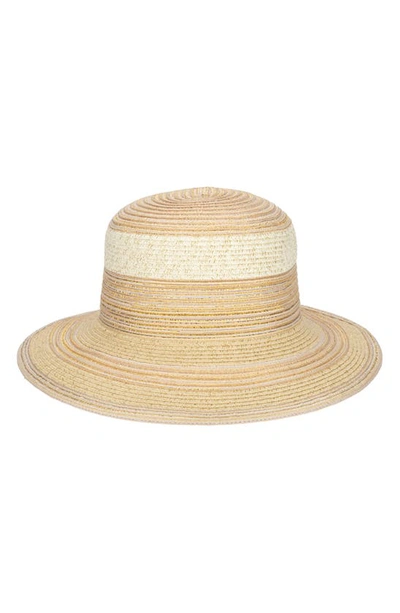 San Diego Hat Lurex® Straw Hat In Natural Gold