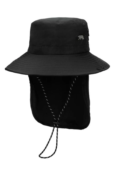 San Diego Hat Outdoor Bucket Hat With Neckflap In Black