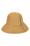 San Diego Hat Packable Straw Bucket Hat In Natural