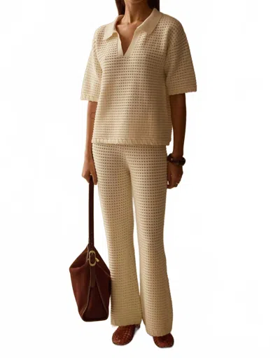 Sancia Zarni Knit Shirt In Dove In Grey