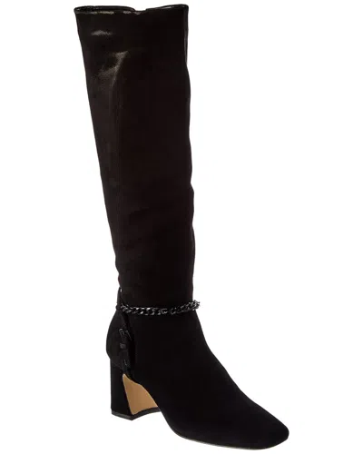 Sanctuary Electric Tall Suede Boot In Black