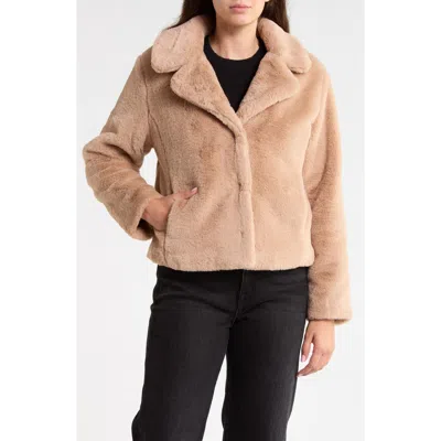Sanctuary Faux Fur Jacket In Brown