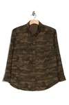 Sanctuary Long Sleeve Tencel® Lyocell Button-up Shirt In Mother Nature Camo