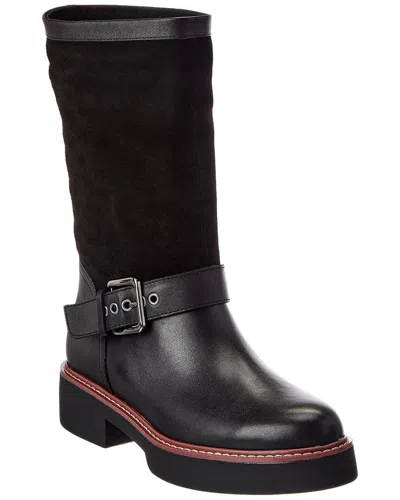 Sanctuary Milena Suede & Leather Boot In Black