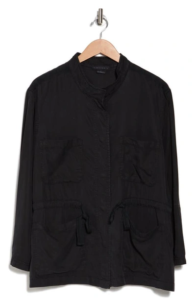 Sanctuary Safari Tencel® Lyocell Utility Jacket In Washed Black