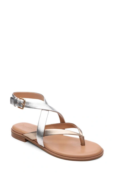 Sanctuary Scenic Ankle Strap Sandal In Beige/ Bronze