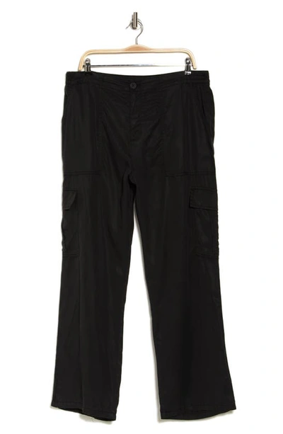 Sanctuary Sophia Tencel® Lyocell Cargo Pants In Washed Black