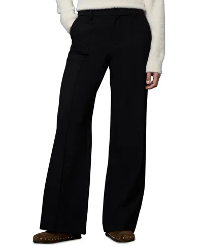 Sanctuary Women's Marks High-rise Wide-leg Trousers In Black