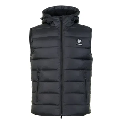Sandbanks Frontier Hooded Puffer Gilet Black