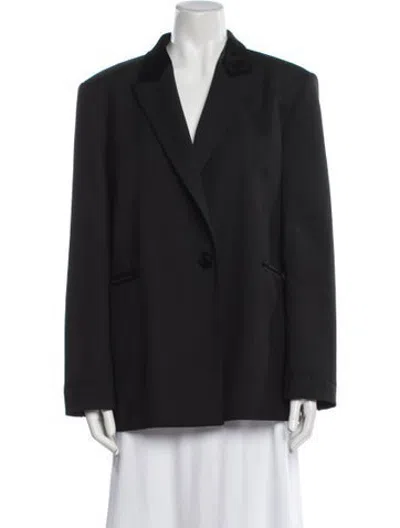 Pre-owned Sandro Blazer In Black
