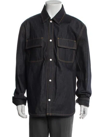 Pre-owned Sandro Denim Jacket In Blue