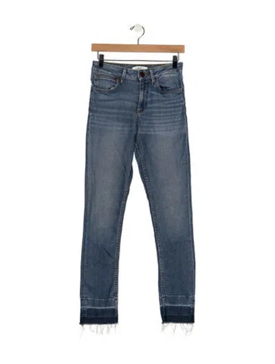 Pre-owned Sandro High-rise Skinny Leg Jeans In Blue