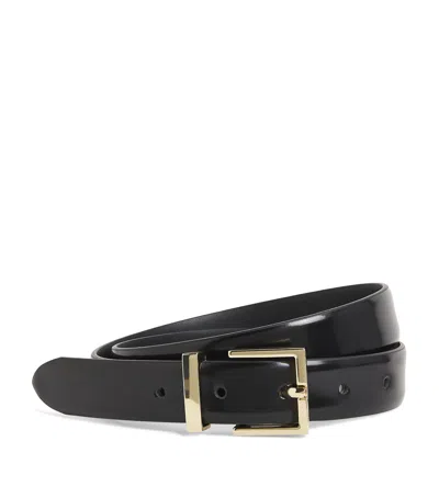 Sandro Leather Belt In Black