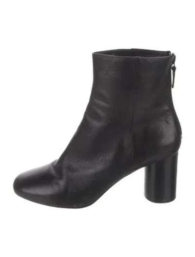 Pre-owned Sandro Leather Boots In Black