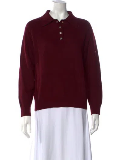 Pre-owned Sandro Sweater In Burgundy