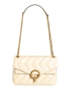 Sandro Woman Shoulder Bag Beige Size - Cowhide