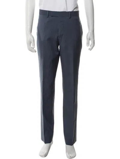 Pre-owned Sandro Wool Dress Pants In Blue