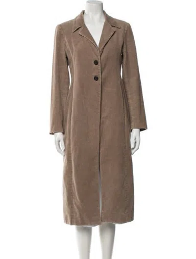 Pre-owned Sandy Liang Coat In Neutrals
